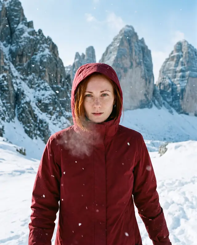 The same character in the snowy mountains