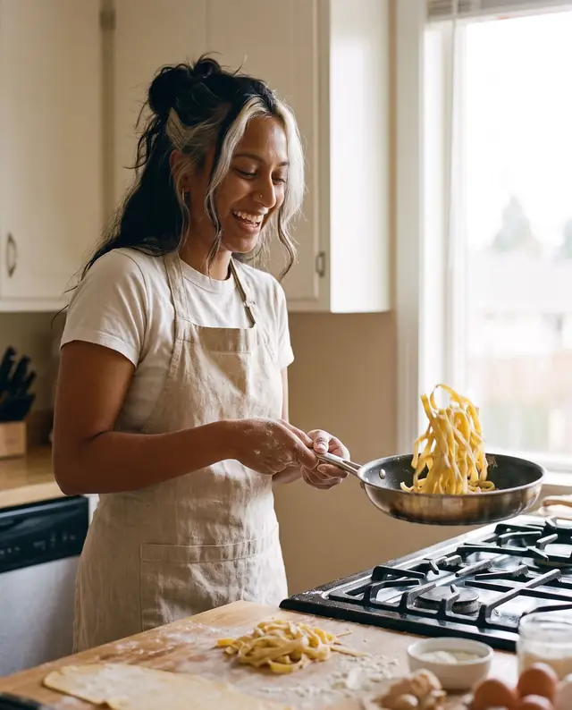 Cooking fresh pasta at home